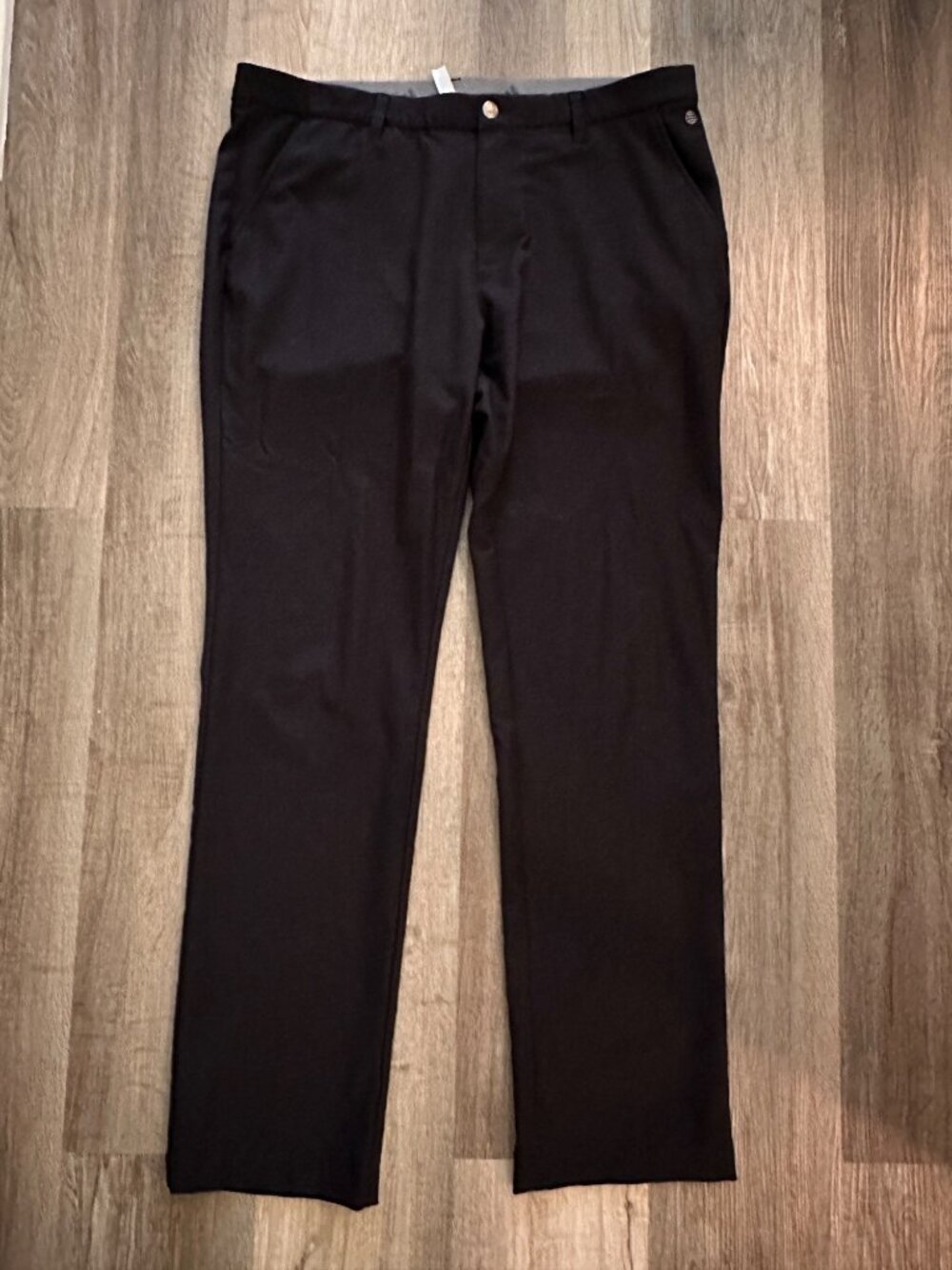 Adidas black golf work pants size 36x34